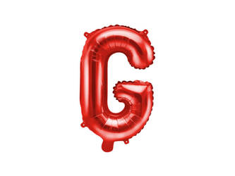 Balon foliowy G czerwony 35cm 1szt FB2M-G-007