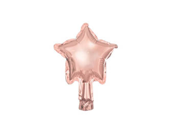 Balon foliowy Gwiazdka różowo złota 12cm 25 sztuk FB119M-019R