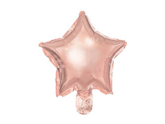 Balon foliowy Gwiazdka różowo złota 25cm 25 sztuk FB120M-019R