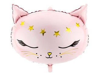 Balon foliowy Kotek różowy 48x36cm 1 sztuka FB47