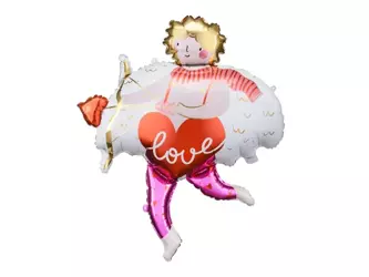 Balon foliowy Kupidyn na Walentynki 82x99cm 1 sztuka FB181