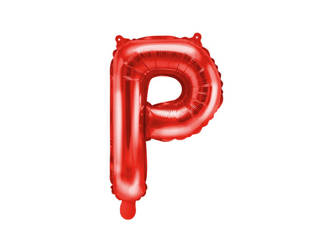 Balon foliowy P czerwony 35cm 1szt FB2M-P-007