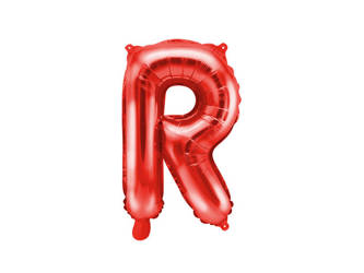 Balon foliowy R czerwony 35cm 1szt FB2M-R-007