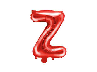 Balon foliowy Z czerwony 35cm 1szt FB2M-Z-007