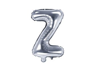 Balon foliowy Z srebrny 35cm 1szt FB2M-Z-018
