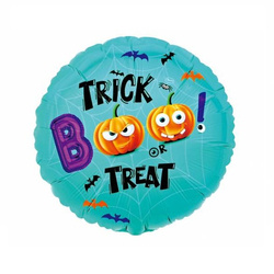 Balon foliowy na Halloween BOO! Trick or Treat 36cm 1 sztuka FG-OBOO