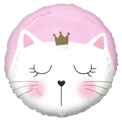 Balon foliowy na urodziny Kotek różowy 45cm 1szt PF-BFKT