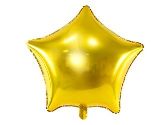 Balon foliowy złota Gwiazdka 48cm 1 sztuka FB3M-019