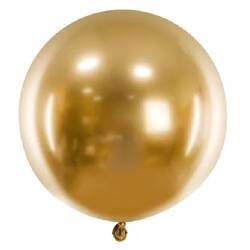 Balon okrągły chromowany Glossy złoty gigant 60cm 1 sztuka OLBOM-G-019