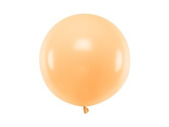 Balon okrągły pastelowy brzoskwiniowy 60cm 1 sztuka OLBOM-075J