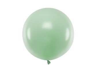 Balon okrągły pastelowy pistacjowy 60cm 1 sztuka OLBOM-096