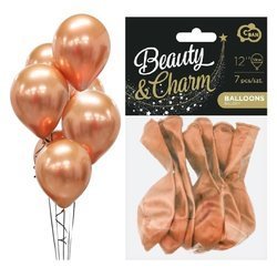 Balony Beauty&Charm platynowe miedziane 30cm 7 sztuk CB-7LMI