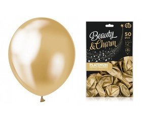 Balony Beauty&Charm platynowe złote 30cm 50 sztuk CB-LZL5