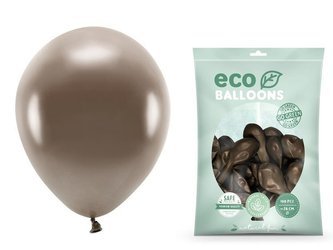 Balony Eco 26cm metalizowane brązowe 100 sztuk ECO26M-032-100x