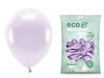 Balony Eco 26cm metalizowane liliowe 100 sztuk ECO26M-004-100x