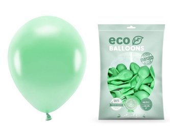 Balony Eco 26cm metalizowane mięta 100 sztuk ECO26M-103-100x