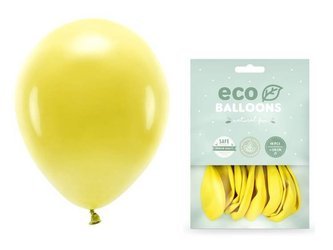 Balony Eco 26cm pastelowe ciemnożółte 10 sztuk ECO26P-084C-10