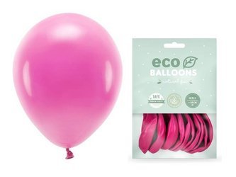 Balony Eco 26cm pastelowe fuksja 10 sztuk ECO26P-080-10