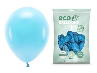 Balony Eco 26cm pastelowe jasny niebieski 100 sztuk ECO26P-001J-100x