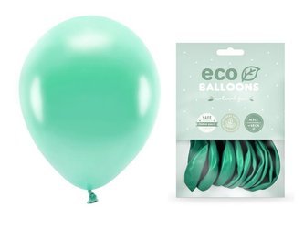 Balony Eco 30cm metalizowane ciemna mięta 10 sztuk ECO30M-103C-10