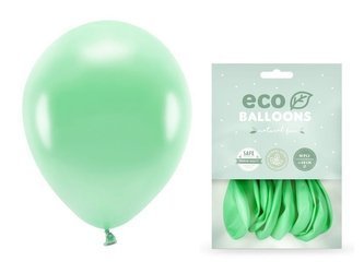 Balony Eco 30cm metalizowane mięta 10 sztuk ECO30M-103-10