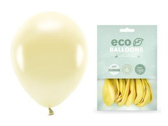 Balony Eco 30cm metalizowane słomkowy 10 sztuk ECO30M-084S-10