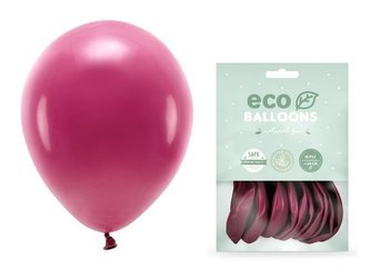 Balony Eco 30cm pastelowe bordowe 10 sztuk ECO30P-082-10