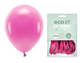 Balony Eco 30cm pastelowe fuksja 10 sztuk ECO30P-080-10