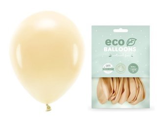 Balony Eco 30cm pastelowe jasnobrzoskwiniowe 10 sztuk ECO30P-075J-10