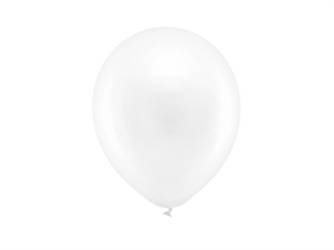 Balony Rainbow 23cm metalizowane białe 100 sztuk RB23M-008-100x