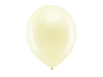 Balony Rainbow 30cm metalizowane kremowe 100 sztuk RB30M-079-100x