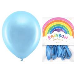 Balony Rainbow 30cm metalizowane niebieskie 10 sztuk RB30M-001-10