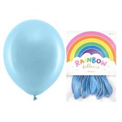 Balony Rainbow 30cm pastelowe j. niebieskie 10 sztuk RB30P-001J-10