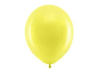 Balony Rainbow 30cm pastelowe żółte 10 sztuk RB30P-084-10