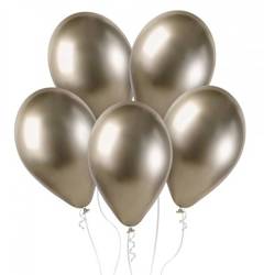 Balony chromowane Shiny szampańskie 33cm 50 sztuk GB120/85/50