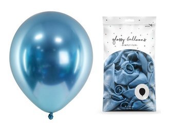 Balony glossy niebieskie 27cm 50 sztuk CHB1-001-50x