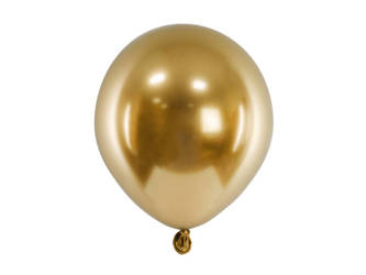 Balony glossy złoty 12cm 10 sztuk CHB1-5-019-10x