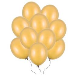 Balony metaliczne złote 30cm 10 sztuk SB14M-019-10x