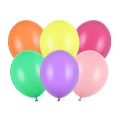 Balony na urodziny kolorowe pastelowe 23cm 100 sztuk SB10P-000-100x