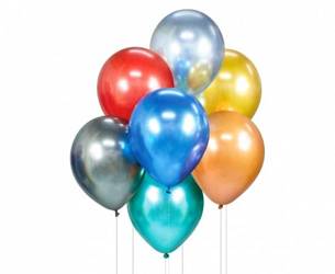 Balony urodzinowe kolorowe 30cm 7 sztuk BB-MIX7