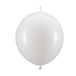 Balony z łącznikiem białe 33 cm pastelowe 20 sztuk LB13P-008-20