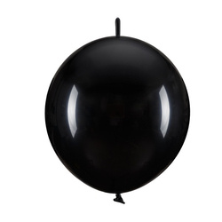 Balony z łącznikiem czarne 33 cm pastelowe 20 sztuk LB13P-010-20