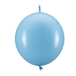 Balony z łącznikiem jasny niebieski 33 cm pastelowe 20 sztuk LB13P-011J-20