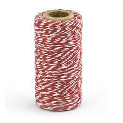 Bawełniany sznurek piekarski czerwony 50m 1 sztuka SZN1-007