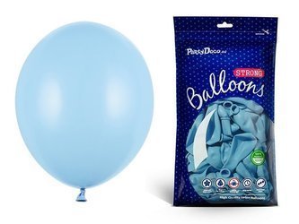Błękitne balony pastelowe 30cm 50 sztuk SB14P-011-50x