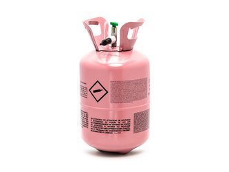 Butla z helem na 30 balonów różowa BZH1-30-081