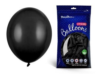 Czarne balony pastelowe 30cm 10 sztuk SB14P-010-10x