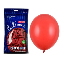Czerwone balony 27cm pastelowe 50 sztuk SB12P-007J-50x