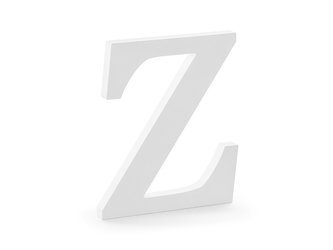 Drewniana litera Z biała 20cm DL1-Z-008