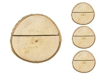 Drewniane podstawki na winietki 3-4cm 10 sztuk DPW2
